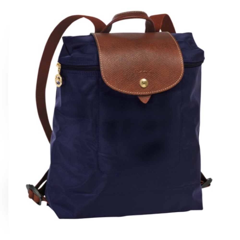 Longchamp Le Pilage Navy Backpack